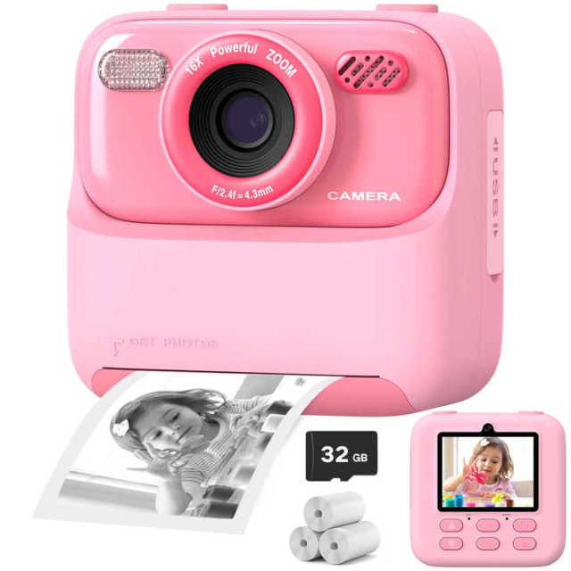 Jumon Kids Camera Instant 1080P HD Dual Lens Selfie Digital Camera for Girls Boys Christmas Birthday Gifts Toys China Infant Baby Toys Manufacturers, Suppliers