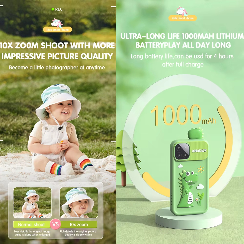 Jumon Kids Smart Phone Camera Touch Screen Digital Camera Android OS Full HD Video CMOS Sensor Plastic Material for Girls Boys China Infant Baby Toys Manufacturers, Suppliers