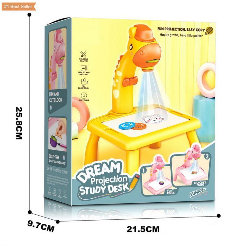 Jumon 2 in 1 Drawing Board Toy Projector Draw Pad Painting Children Writing Tablet Chairs Projector Art Drawing Graphics Table China Infant Baby Toys Manufacturers, Suppliers