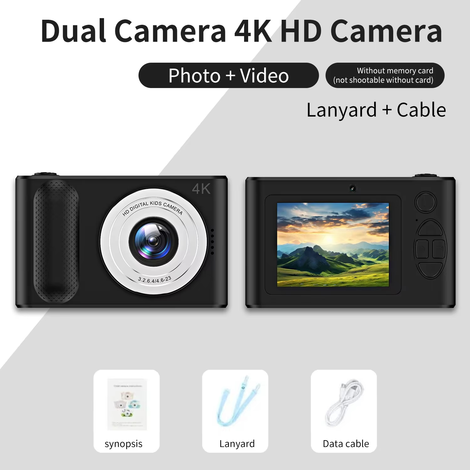 Jumon HD Kids Camera for Student 44MP Pixel 4k Clear Video Dual High Definition Selfie Camera 2.4 4K Children Digital Camera China Infant Baby Toys Manufacturers, Suppliers