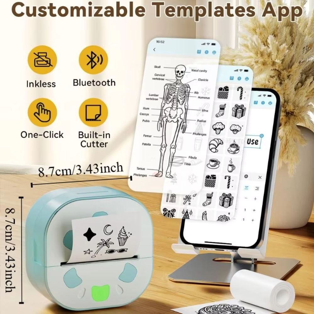 Jumon Mini Thermal Label & Sticker Printer 20mm/s Speed for 203dpi for Android/iOS Study Notes & 57mm Photo Printing in Stock China Infant Baby Toys Manufacturers, Suppliers