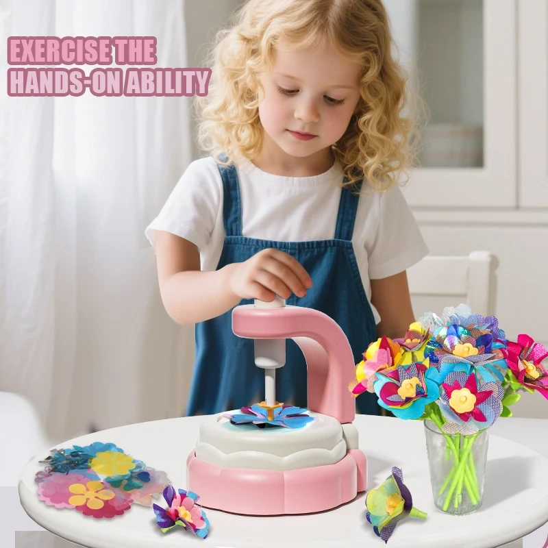 Jumon Factory Manufacturer Fabric Flower Bouquets Toys DIY Craft Kits Toys for Kids Handmade Flowers Market Toy Girls Christmas China Infant Baby Toys Manufacturers, Suppliers