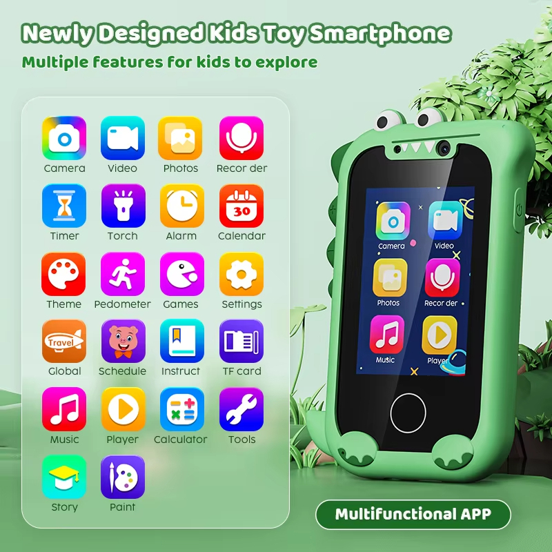 Jumon Kids Smart Toy Phone Toddler Touchscreen Game Phone MP3 Music Player with Dual Camera for Girl Boy China Infant Baby Toys Manufacturers, Suppliers