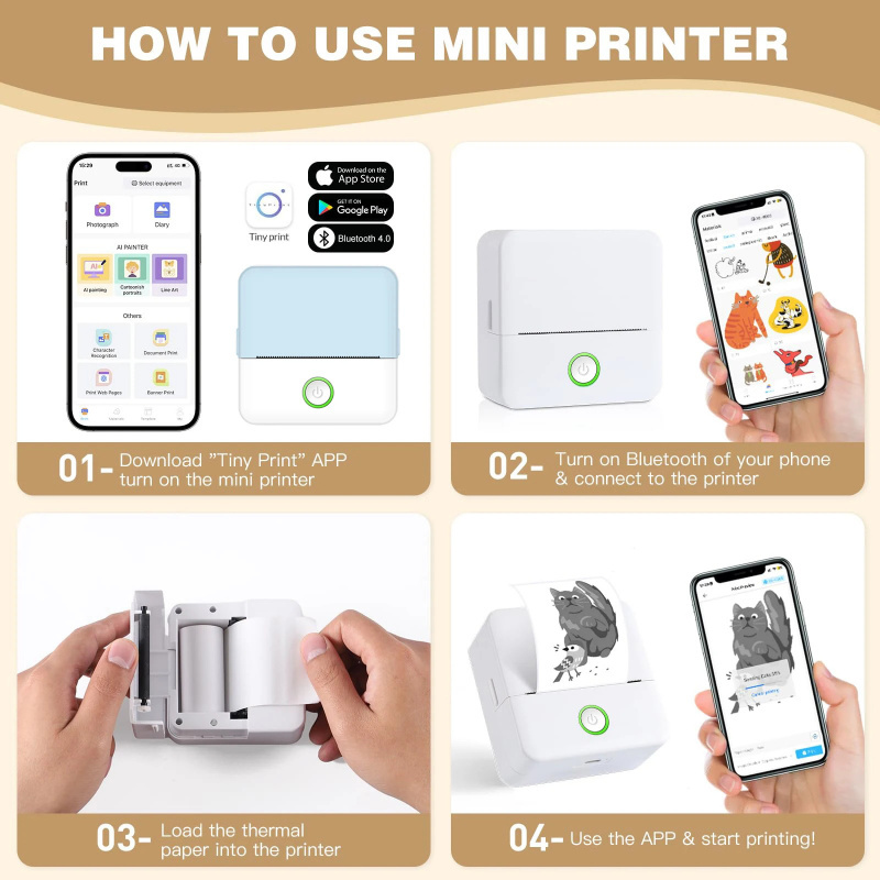 Jumon X6 Portable Mini Thermal Printer for Rechargeable Battery High Performance Barcode Students Pocket Size in Stock China Infant Baby Toys Manufacturers, Suppliers