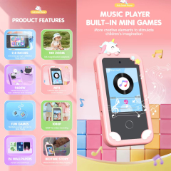 Jumon Kids Smart Phone Camera Touch Screen Digital Camera Android OS Full HD Video CMOS Sensor Plastic Material for Girls Boys China Infant Baby Toys Manufacturers, Suppliers