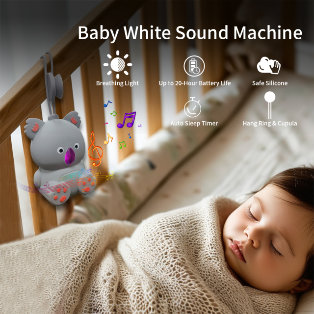 Jumon Factory White Noise Machine with Bluetooth Speaker 12 Non-Looping Natural Soothing Sounds Memory Sleep Sound Timer Baby Kids Adults for China Infant Baby Toys Manufacturers, Suppliers