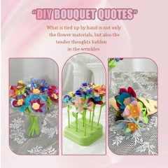 Jumon Factory Manufacturer Fabric Flower Bouquets Toys DIY Craft Kits Toys for Kids Handmade Flowers Market Toy Girls Christmas China Infant Baby Toys Manufacturers, Suppliers