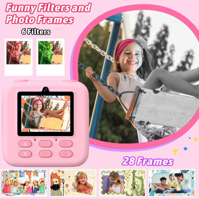 Jumon Kids Camera Instant 1080P HD Dual Lens Selfie Digital Camera for Girls Boys Christmas Birthday Gifts Toys China Infant Baby Toys Manufacturers, Suppliers