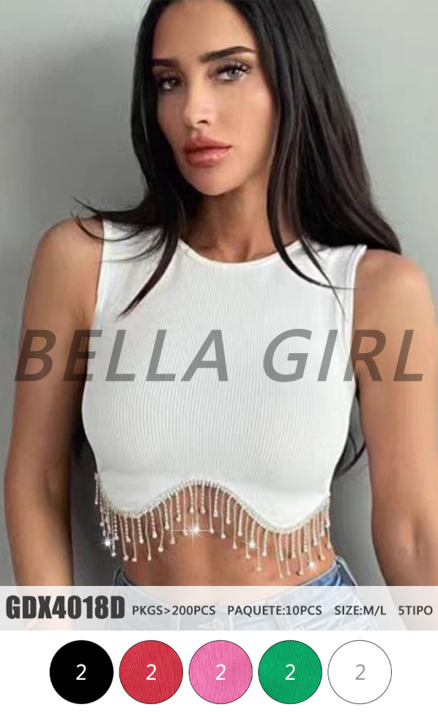 Womens Nashville Sparkly Rhinestone Fringe Sleeveless Crop Tops Y2K Raceback Ribbed Cropped Tank Tops with Glitter Tassel