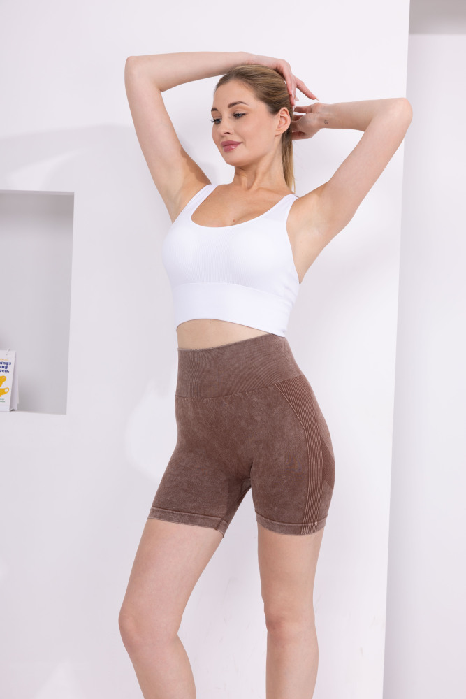 Workout Short for Women High Waist Seamless Bodycon Running Yoga Scrunch Butt Lifting Biker Shorts