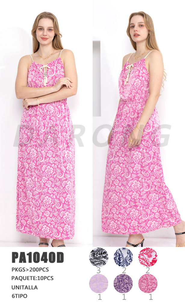 Women Summer Casual Loose Sleeveless Spaghetti Strap Beach Maxi Long Dress with Pockets
