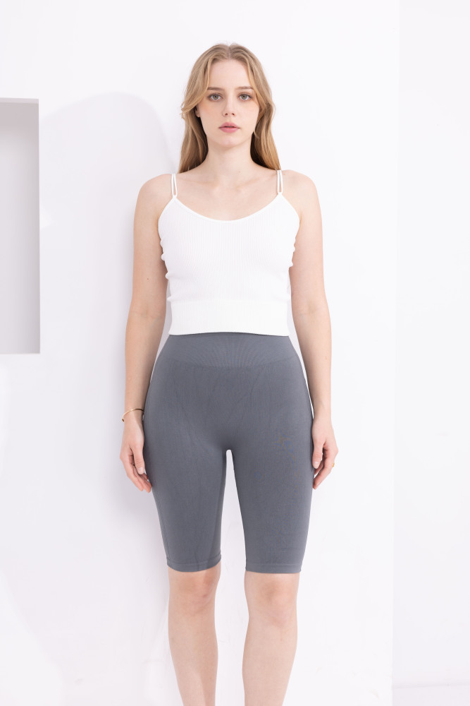 Women's Basic High Waisted Active Yoga Soft Biker Shorts