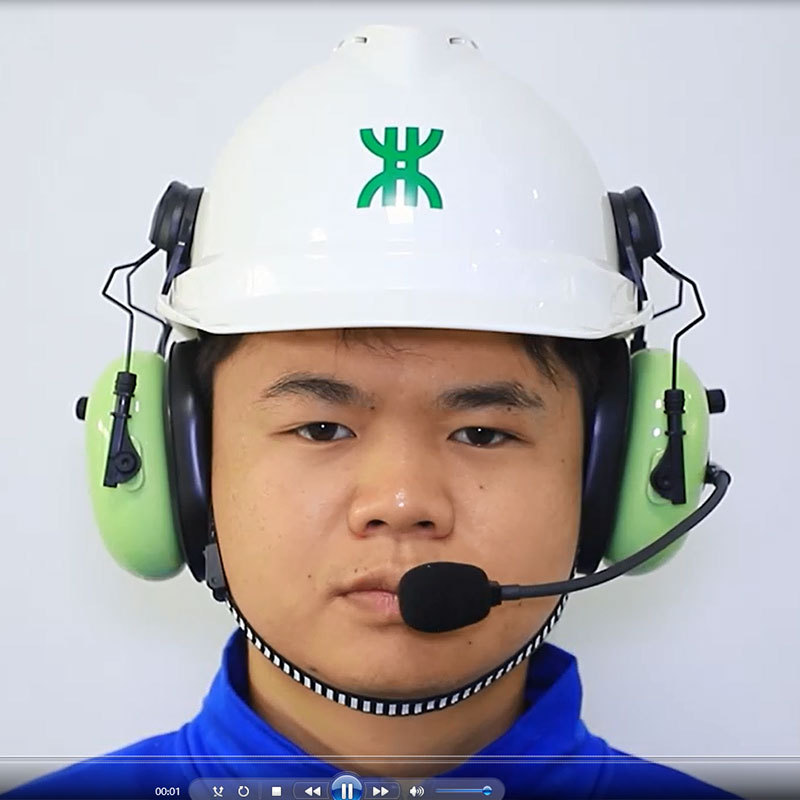AG-6 Power-Time Full-Duplex Communication Headset Noise-Canceling