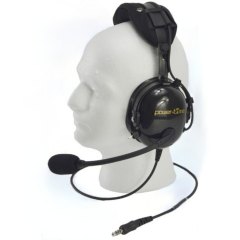 AG-2 Carbon Fiber Pilot Headset with Noise Canceling Microphone for Helicopter