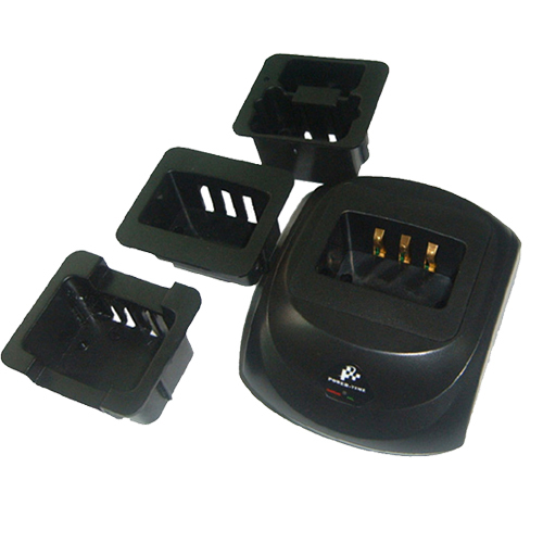 Universal Multi Unit Charger Series (2-Way / 12-Way) with Replaceable Charging Pods – Compatible with Motorola, Kenwood, ICOM, Vertex, Hytera, EADS Radios & Batteries