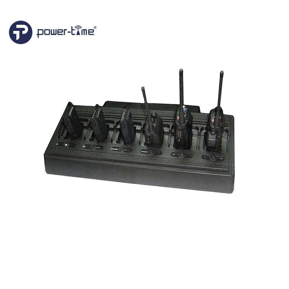 Universal Multi Unit Charger Series (2-Way / 12-Way) with Replaceable Charging Pods – Compatible with Motorola, Kenwood, ICOM, Vertex, Hytera, EADS Radios & Batteries
