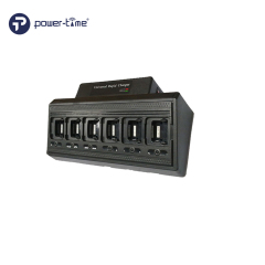 Universal Multi Unit Charger Series (2-Way / 12-Way) with Replaceable Charging Pods – Compatible with Motorola, Kenwood, ICOM, Vertex, Hytera, EADS Radios & Batteries