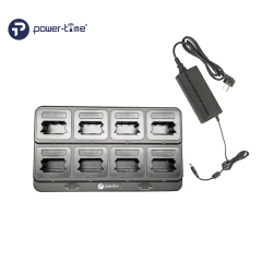8-Way Rapid Multi-Unit Charger for a variety of two-way radios– Compatible with Li-Ion & Ni-MH Batteries