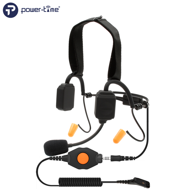 PTE-580骨传导+降噪麦克风结合防噪通讯耳机 适配头盔及面罩 选配PTT 定制接头 适配任何对讲机