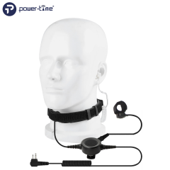 PTE-796S Throat Microphone With Finger Style PTT for Public Safety