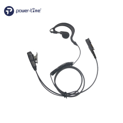 PTE-110N Lapel Popular PTT G shape earhook handfree earphone for two way radio