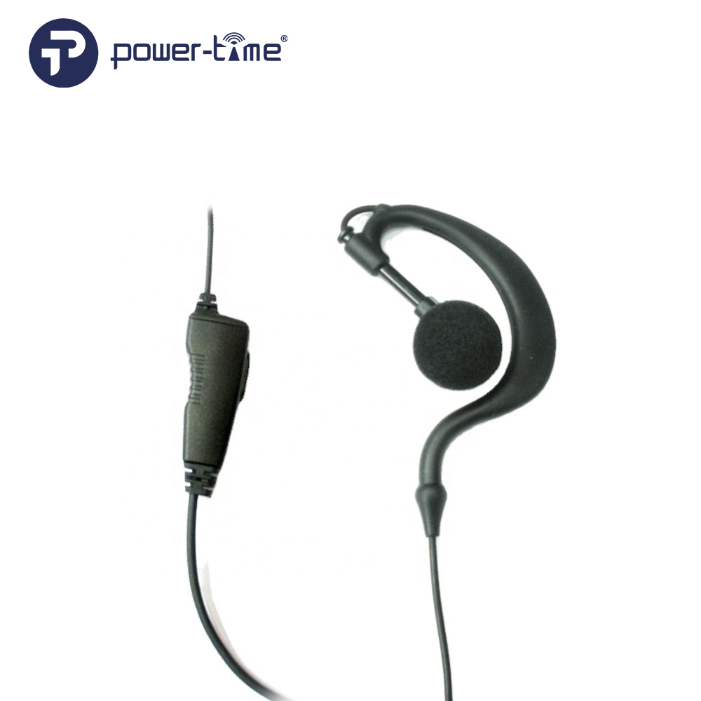 PTE-300N Earhook Earpiece – Kevlar Reinforced with PTT