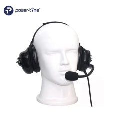 PTE-740I Helmet-Compatible Neckband Headset with Boom Mic & Noise Canceling