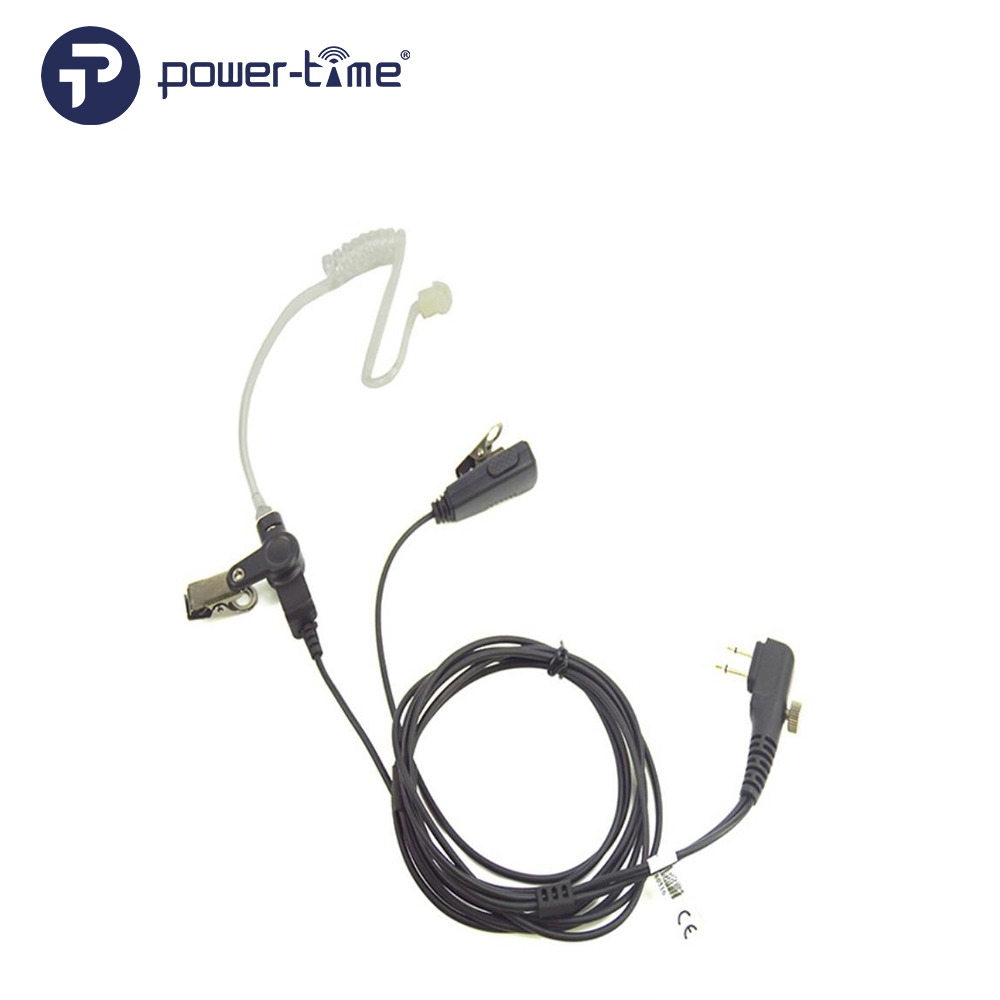 PTE-850 Secret acoustic tube 2 wired spy earpiece for walkie talkie