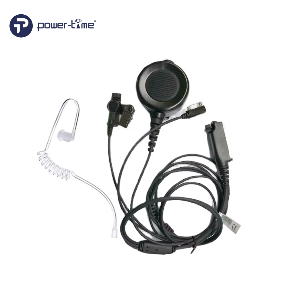PTE-885C 3-Wire Acoustic Tube Earpiece with Big Round PTT – Glove-Friendly Design