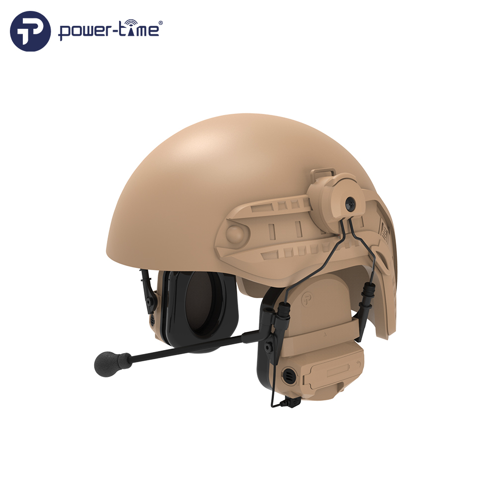 DF-8FAST Helmet-Mounted Tactical Headset for FAST Rail Helmet