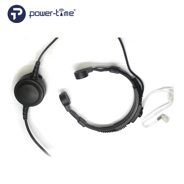 Tactical Throat Mic Headset – Bone Conduction & Big Round PTT