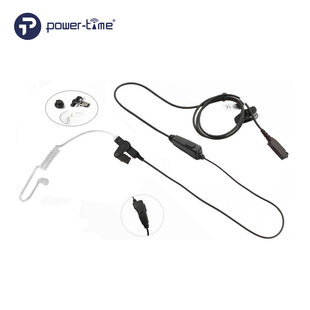 PTE-804 Clear Acoustic Tube Earpiece with In-Line PTT