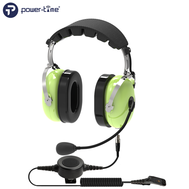 AG-11BD Over-Head Noise-Cancelling Headset with Quick-Release Detachable PTT Cable