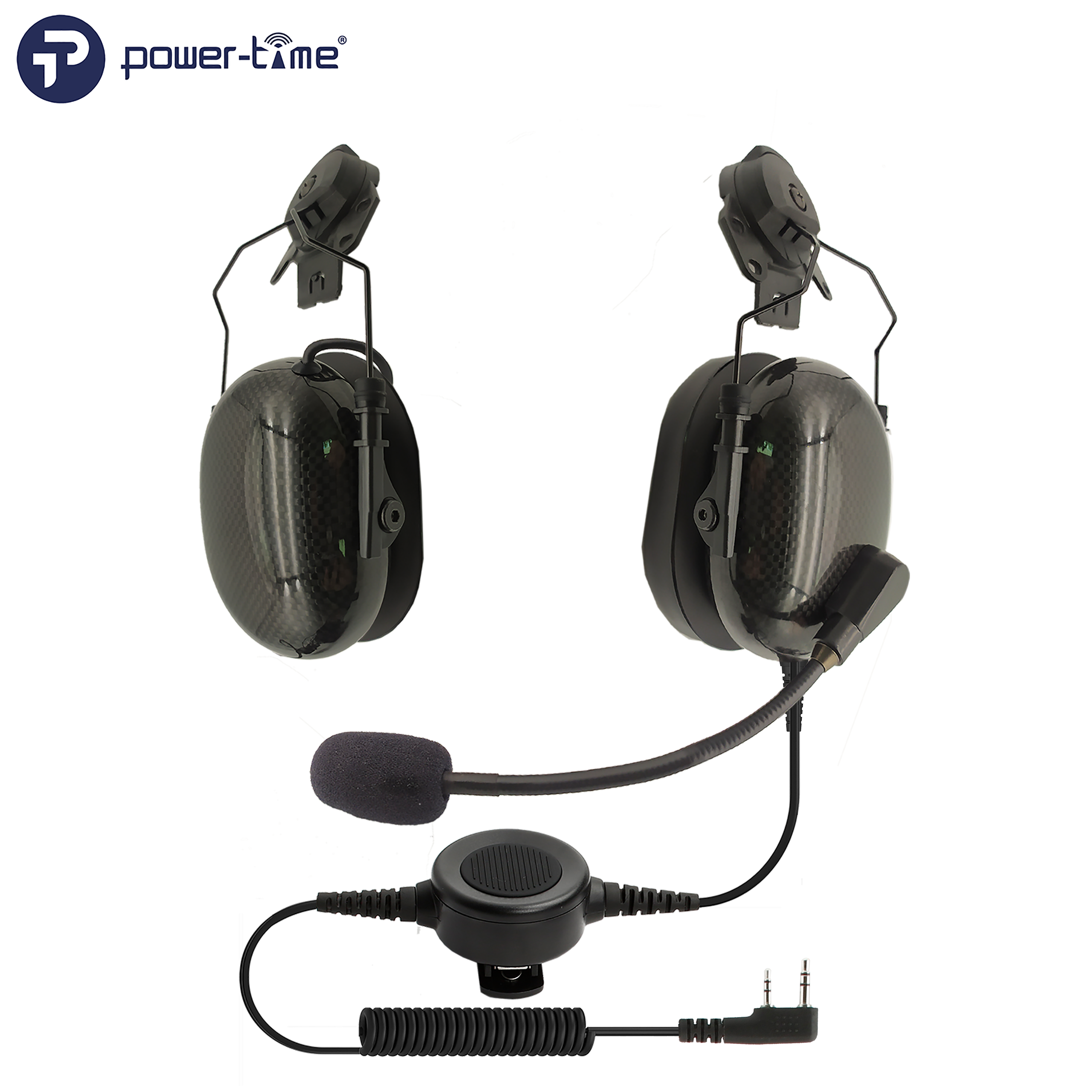 AG-3G Helmet-Mount Carbon Fiber Headset with NRR 25dB Noise Reduction