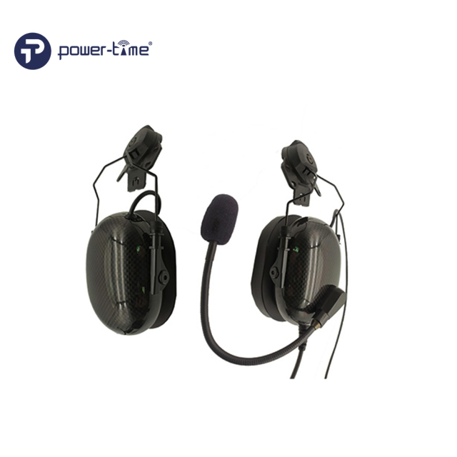 AG-3G Helmet-Mount Carbon Fiber Headset with NRR 25dB Noise Reduction