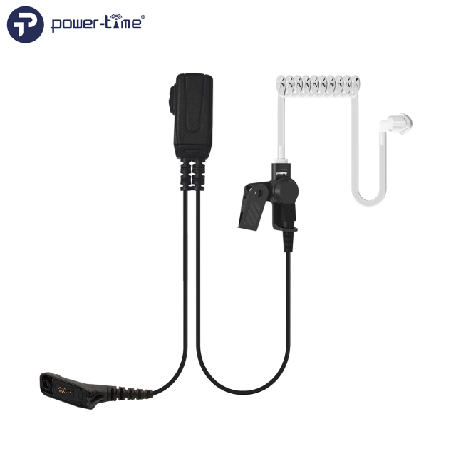 PTE-808 Single-Wire Acoustic Tube Earpiece with Replaceable Speaker Parts
