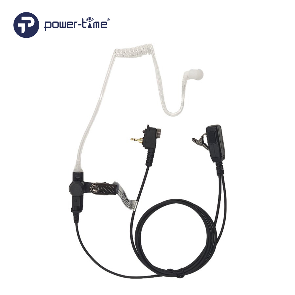 PTE-808 Single-Wire Acoustic Tube Earpiece with Replaceable Speaker Parts
