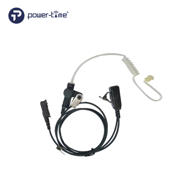 PTE-808 Single-Wire Acoustic Tube Earpiece with Replaceable Speaker Parts