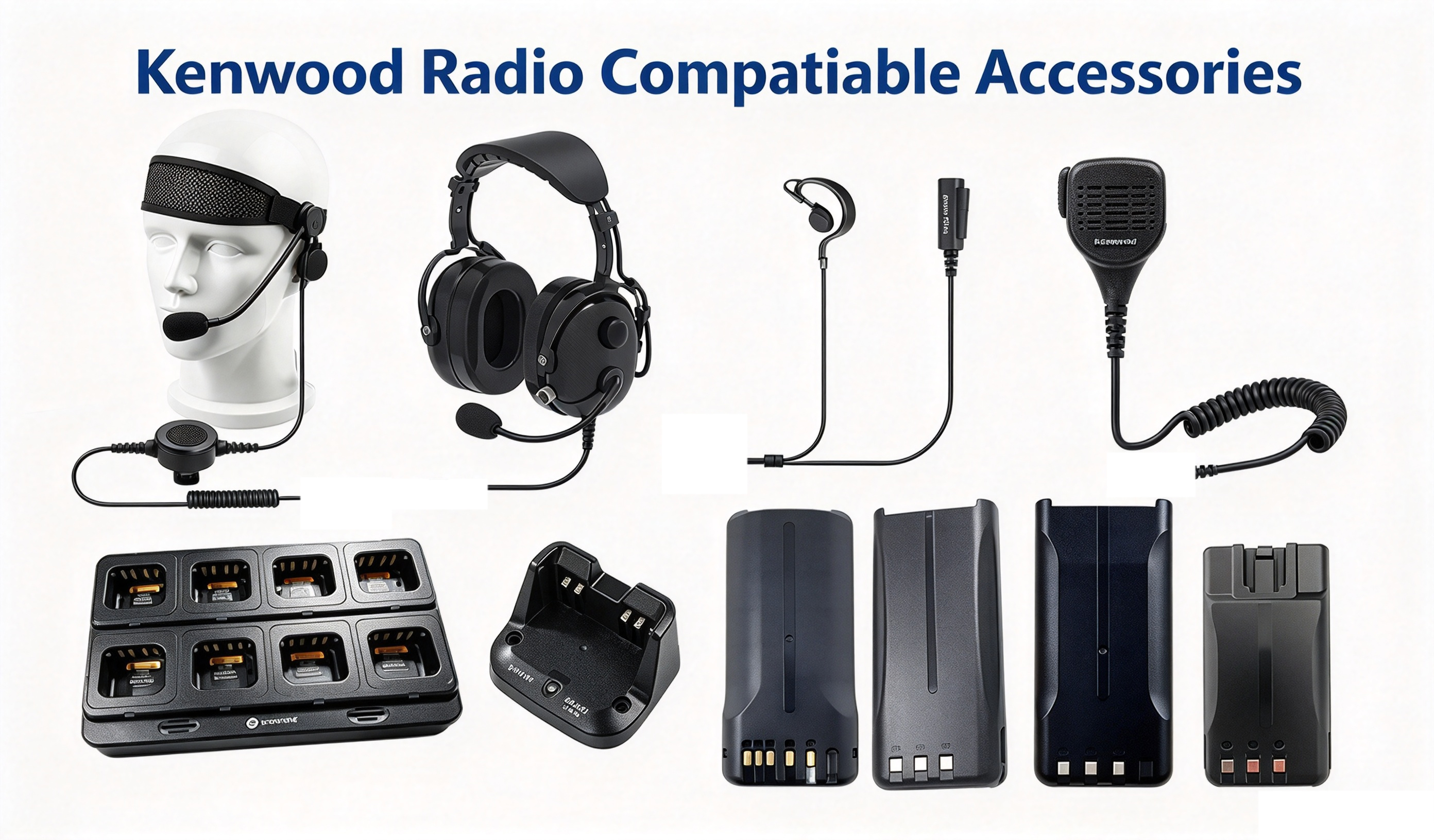 Kenwood Radio Accessories | Batteries, Earpieces & Chargers