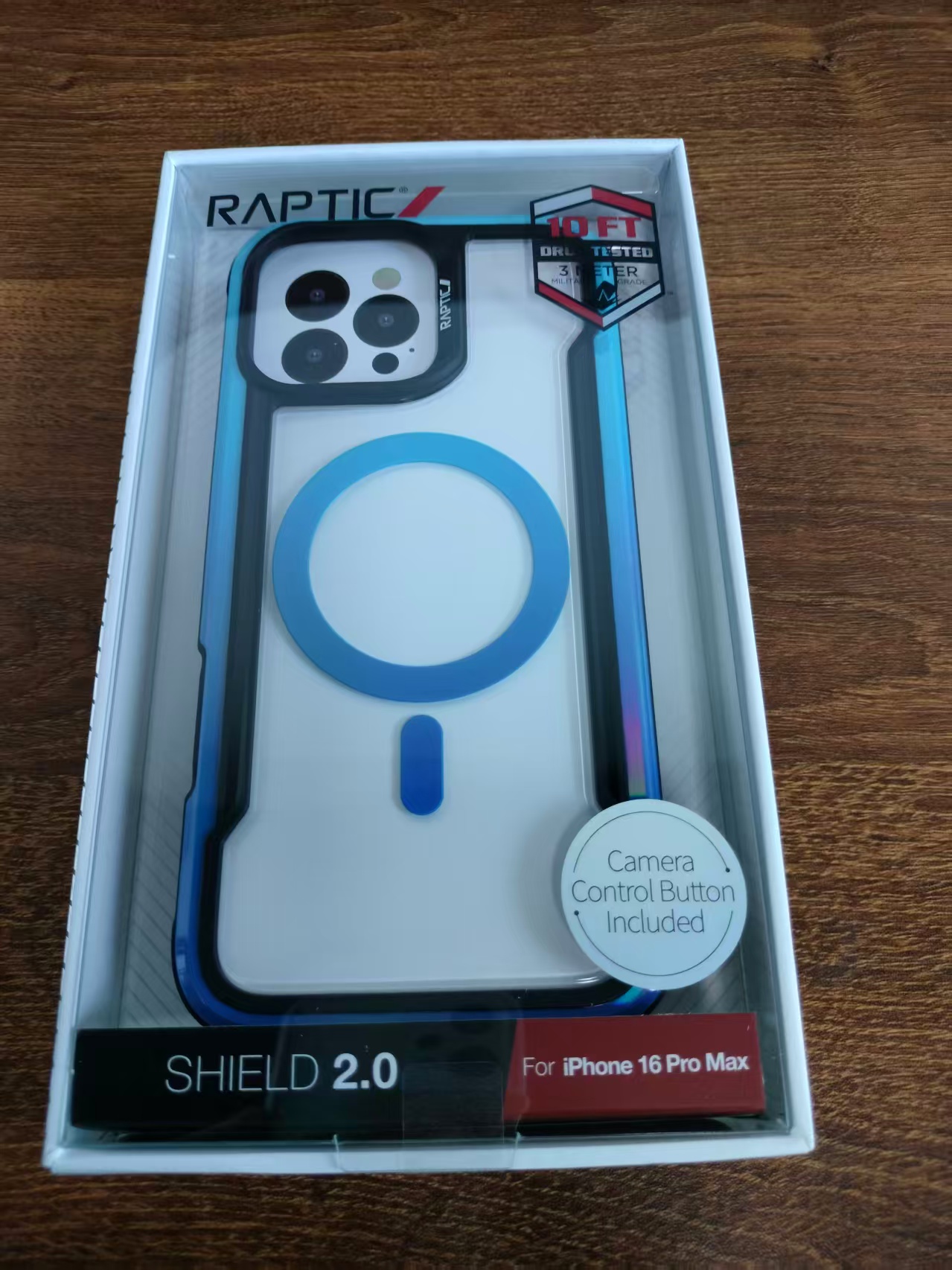 Raptic Shield 2.0 MagSafe for iPhone 16 Pro Max - Blue Gradient