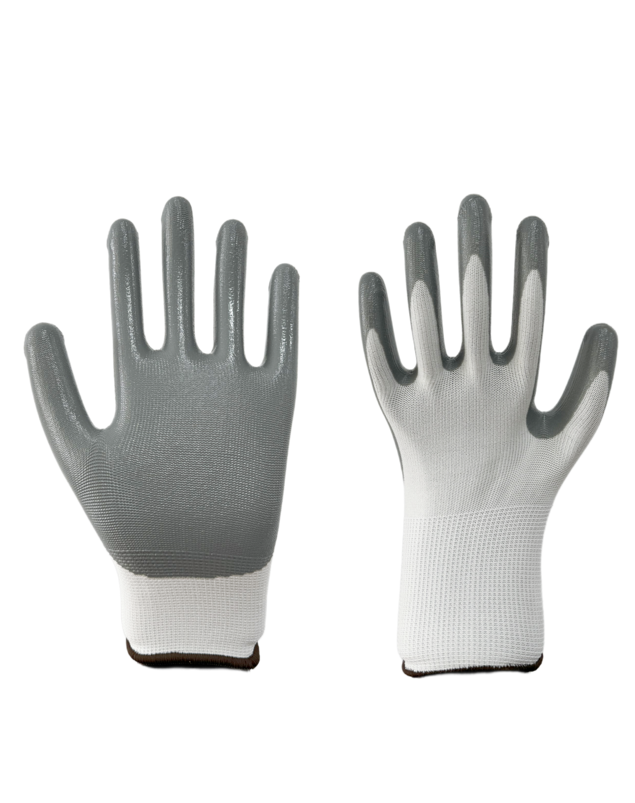 13G White Polyester with Nitrile Smooth