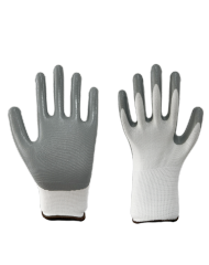 13G White Polyester with Nitrile Smooth