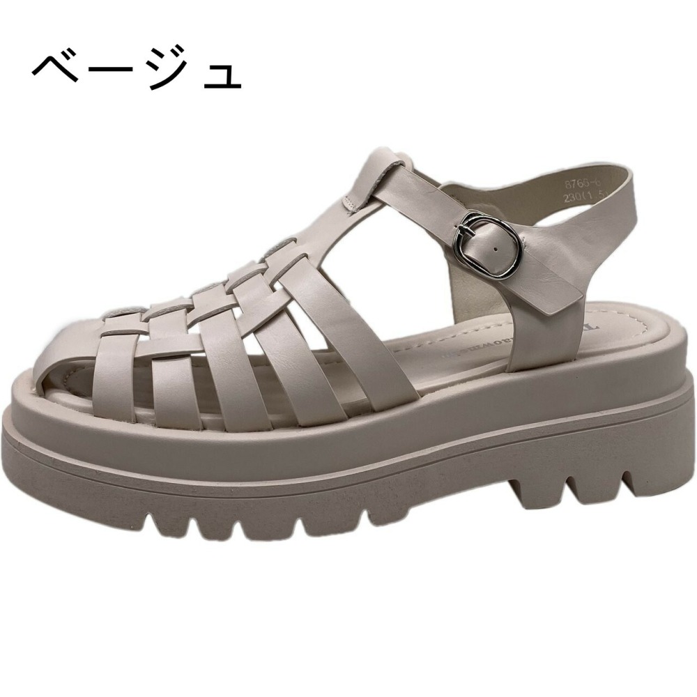 【送料無料】グルカサンダル 編み込み グラディエーターサンダル ストラップサンダル 厚底 サンダル フラットサンダル グラディエーター  ジュートサンダル レディース 4cmヒール ジュート 疲れない 夏 軽い