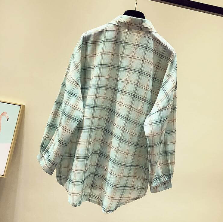 【送料無料】シャツ ブラウス チェックシャツ チェック柄 タータンチェック レディース トップス ロングシャツ 羽織 襟付き 長袖  7分袖 白 大きいサイズ ゆったり ドルマン きれいめ おしゃれ 春 夏 秋 冬 オフィス OL 通勤 フォーマル 着痩せ カジュアル