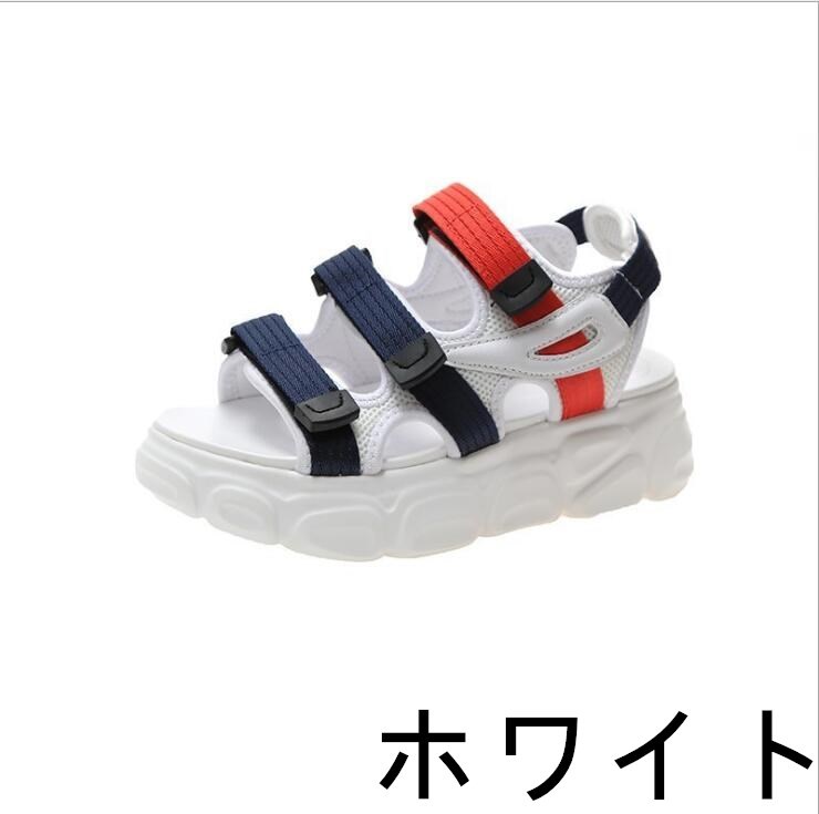 【送料無料】スポーツサンダル 厚底 レディース 厚底サンダル ぺたんこ スポーティ ストラップ ベルクロ コンフォート サンダル 5cm 軽量 レディース 厚底靴 靴 スニーカー スポーツ 歩きやすい アウトドア