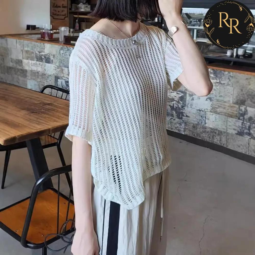 【送料無料】 rrstyle レディース 着痩せ効果 無地 秋冬 足首丈 エレガント メッシュ Aライン 切り替え ラウンドネック カジュアルワンピース