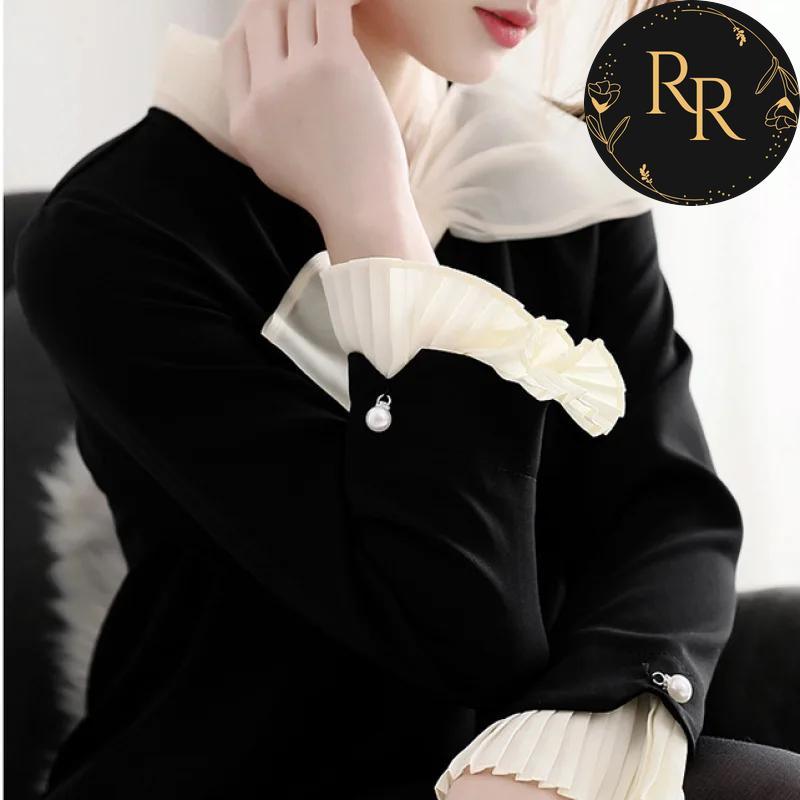 【送料無料】 rrstyle レディース フレア袖 リボンカラー ファッション フェミニン 切り替え ギャザー 膝上 セレブリティ カジュアルワンピース