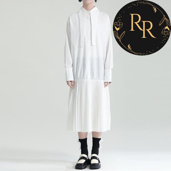 【送料無料】rrstyleレディース 大人カジュアル花模様シングルブレスト長袖シャツワンピース