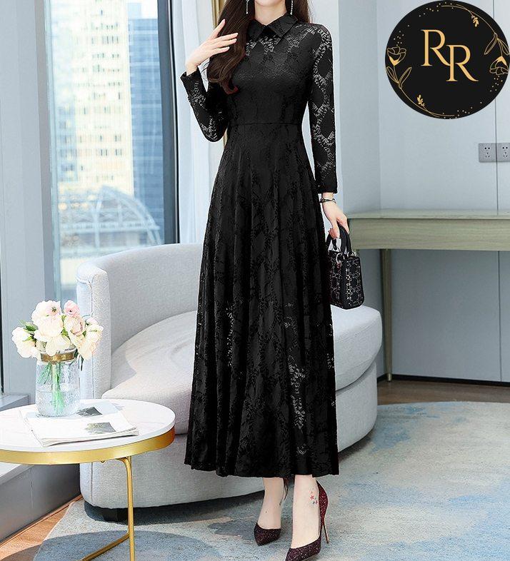【送料無料】rrstyleレディース 売れ筋 多色展開 着瘦せ 無地 背中透かし彫り レース エレガント ワンピース