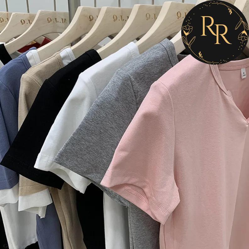 【送料無料】 rrstyle レディース 肌触りよく レディース 無地 モード プルオーバー Vネック 半袖 カジュアル 20~40代 Ｔシャツ